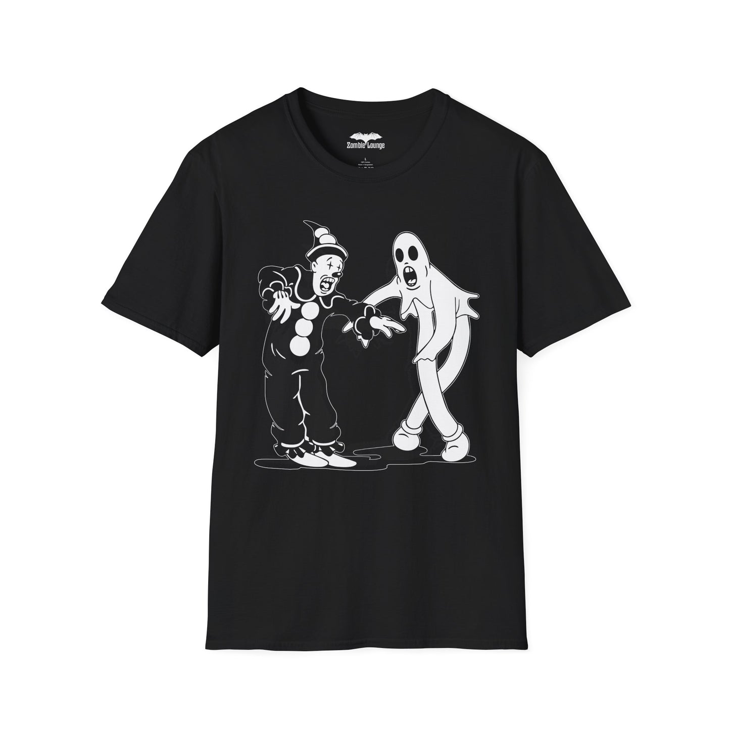 Dancing Clown and Dancing Ghost t shirt