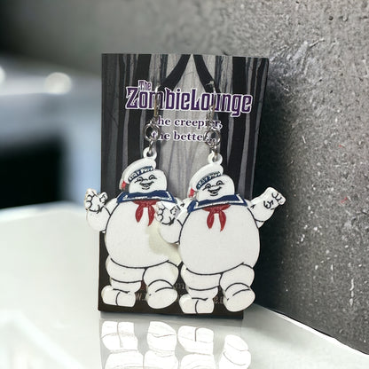 Retro Ghost Earrings