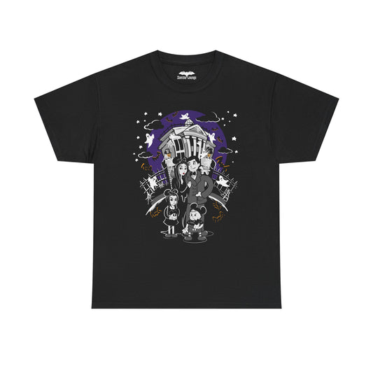 Addams Family at the Spooky Mansion t shirt