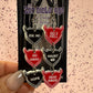 Valloween Candy Hearts Earrings