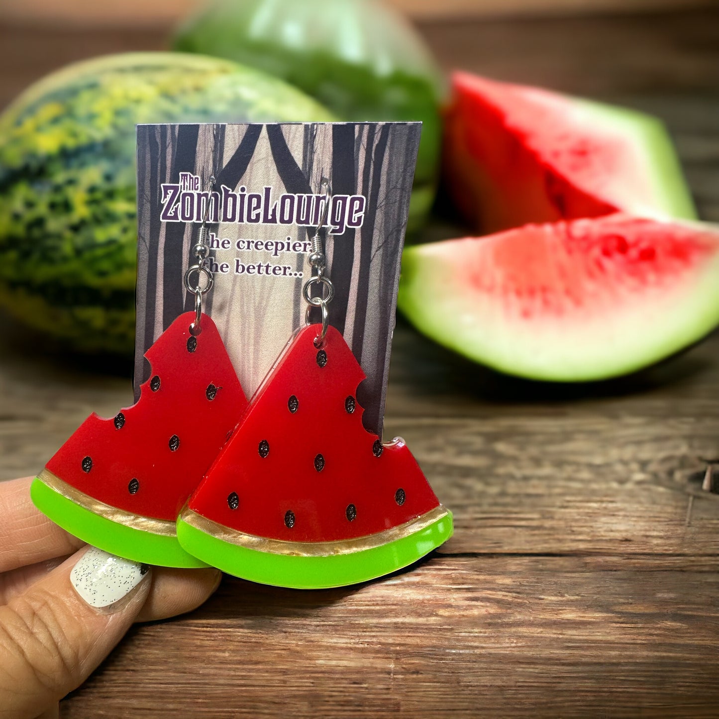 Watermelon Bite Earrings