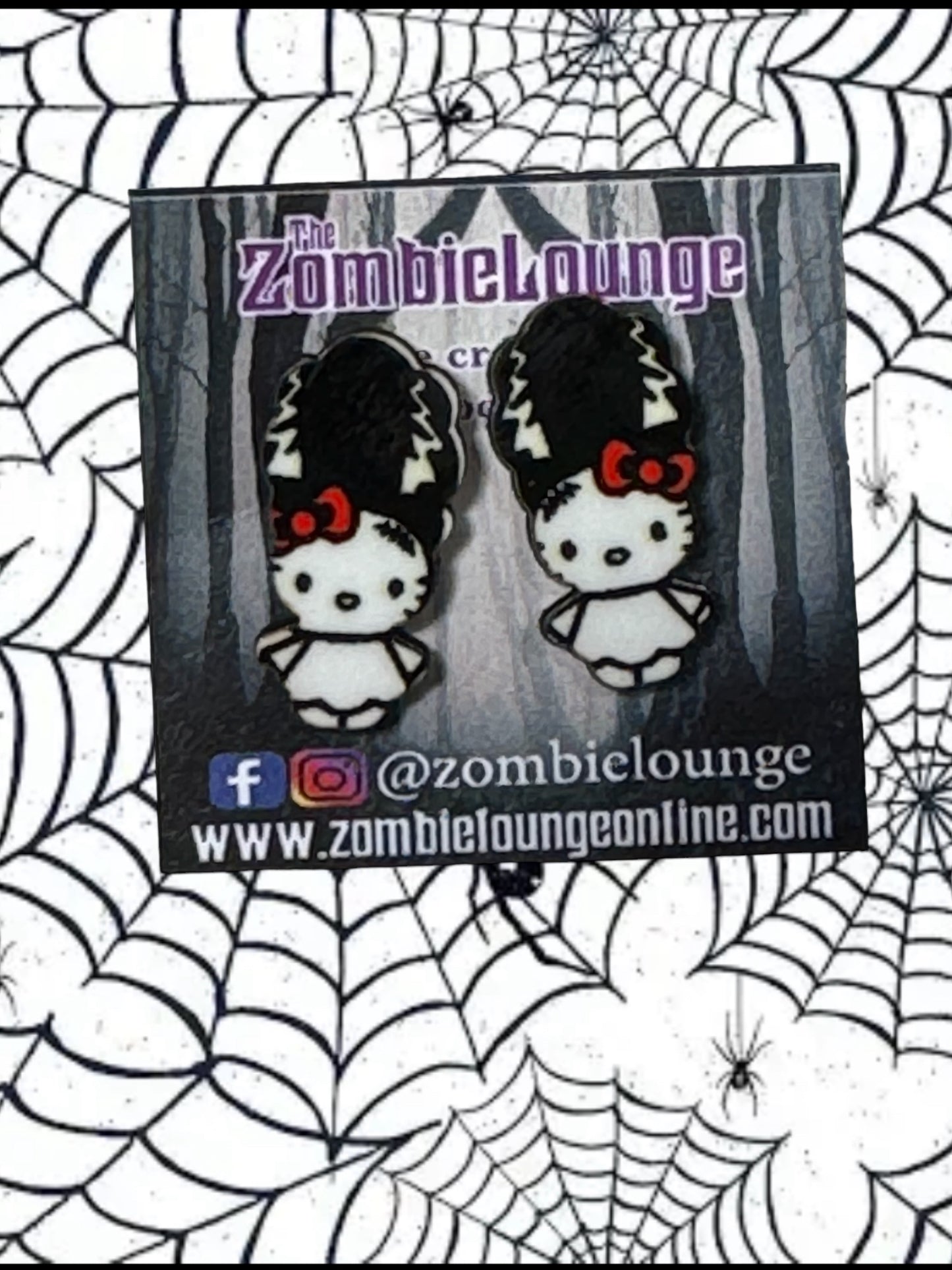 Halloween Kitty Earrings