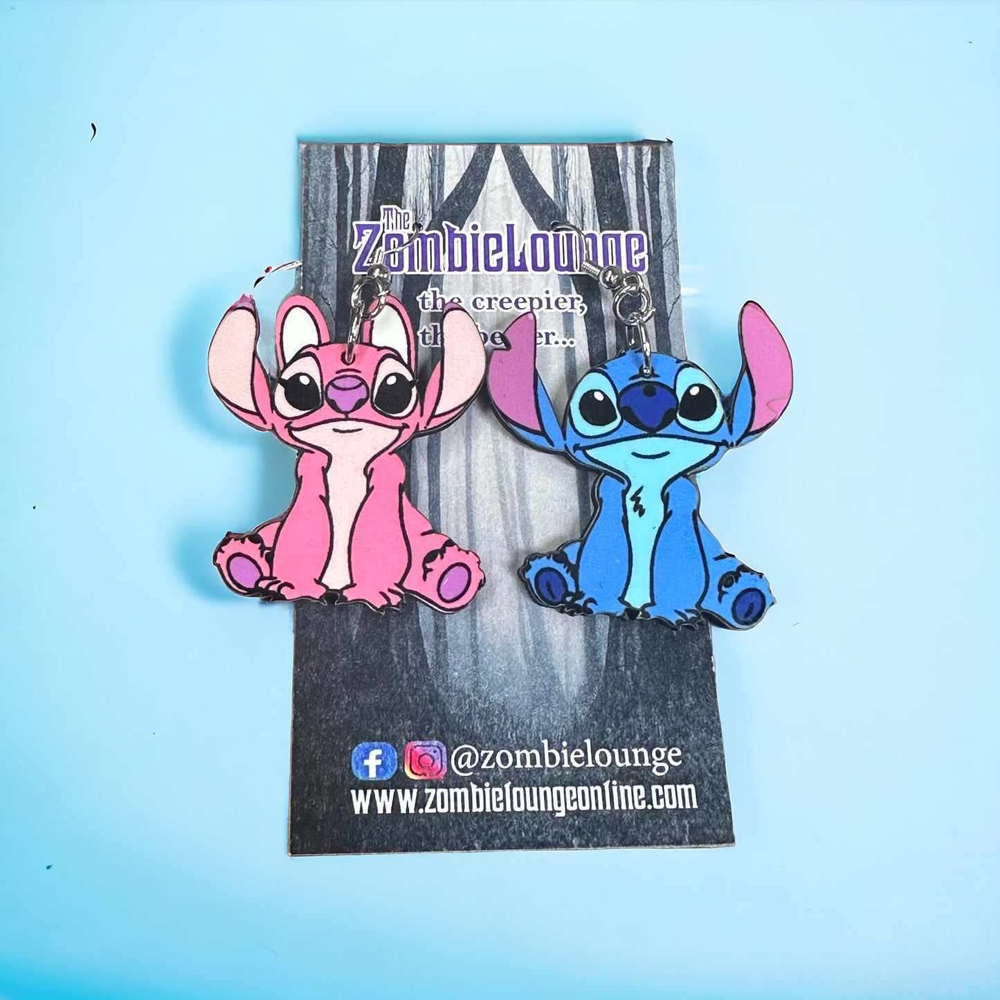 Stitch and Angel Earrings