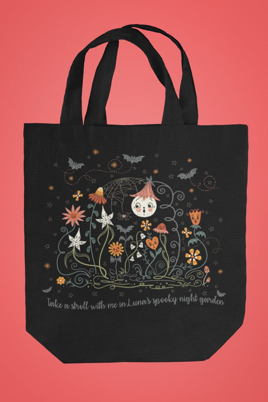 Spooky Luna’s Garden Tote Bag