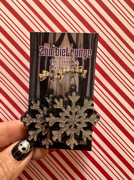 Creepmas Snowflake Earrings