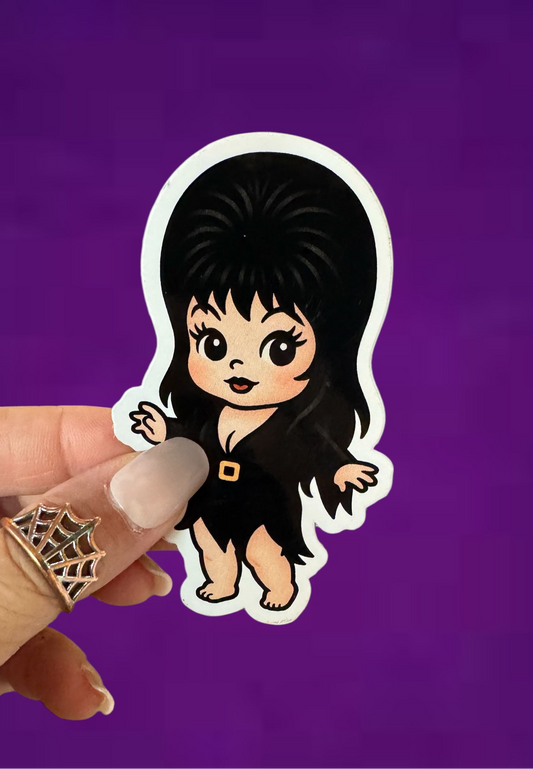 Dark Mistress Spooky Kid Sticker