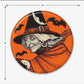 Vintage Halloween Classic Witch Button