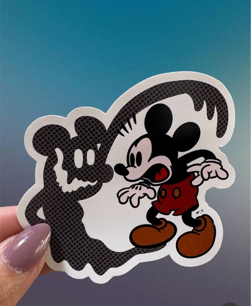 Ghost and Mouse Sticker