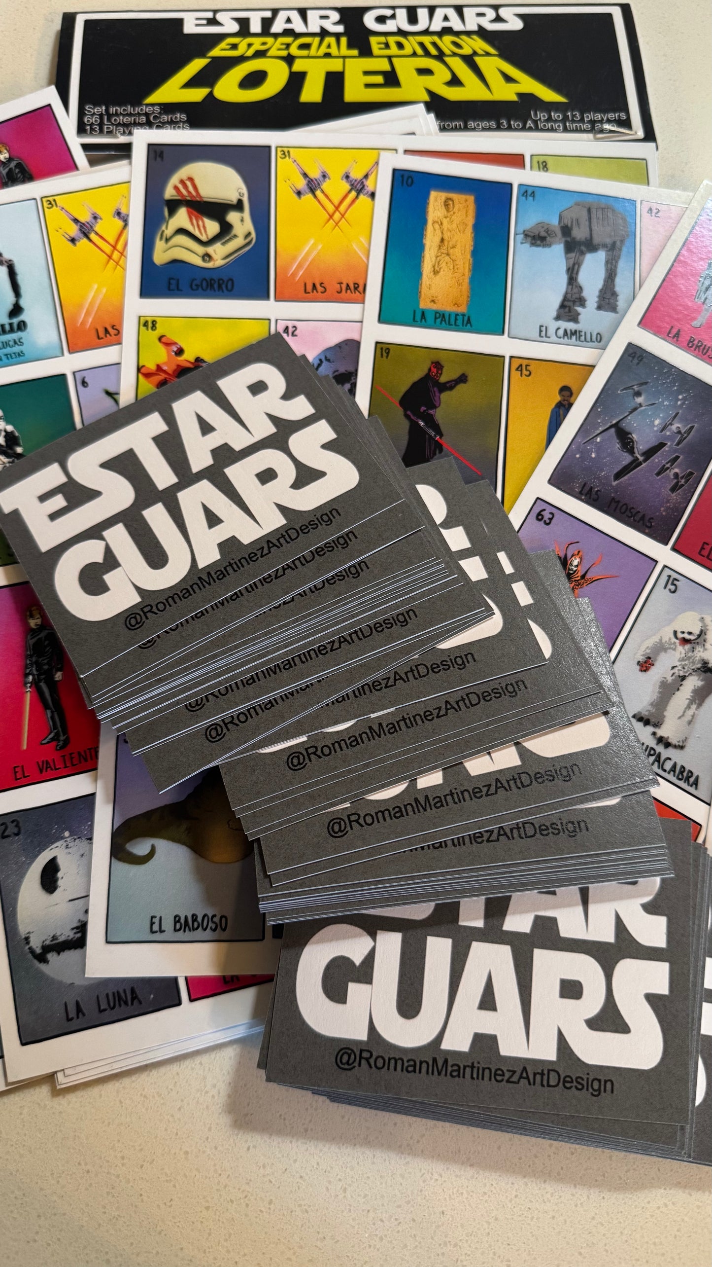 Estar Guars Loteria Cards