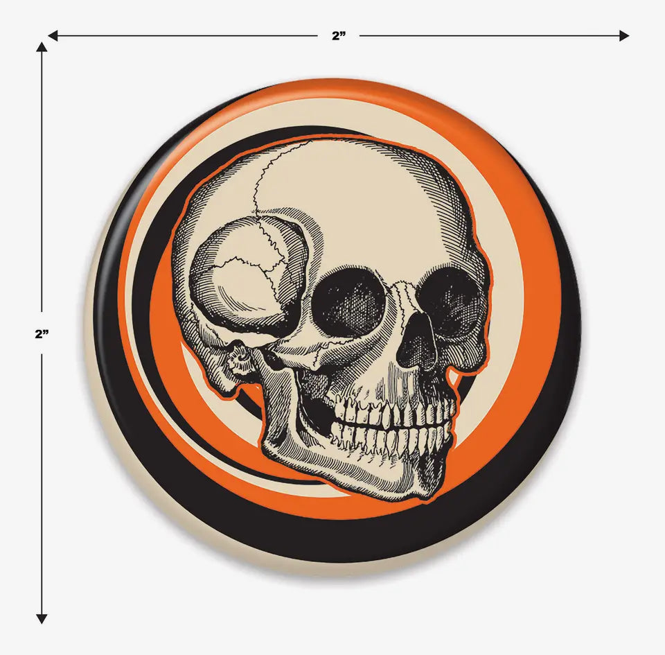Vintage Skull Button