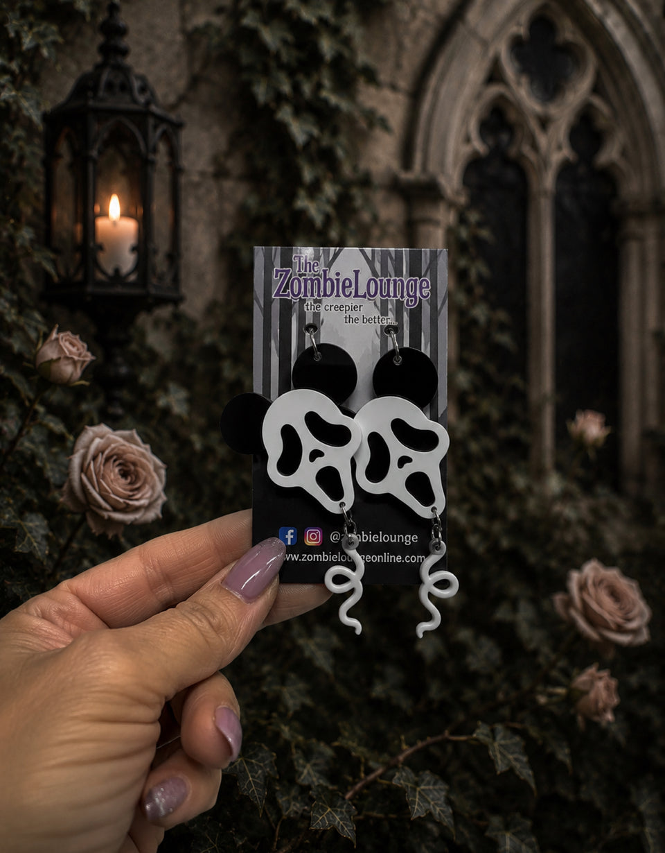 Scream Balloon Earrings