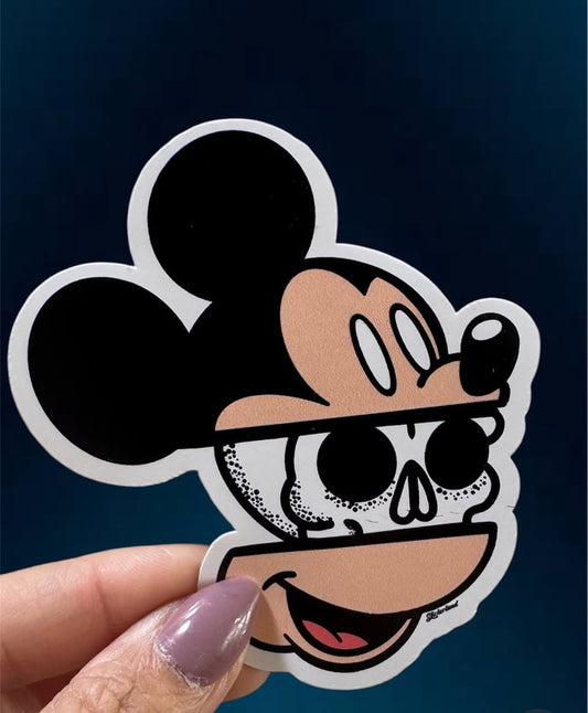 Skeleton Mouse Sticker