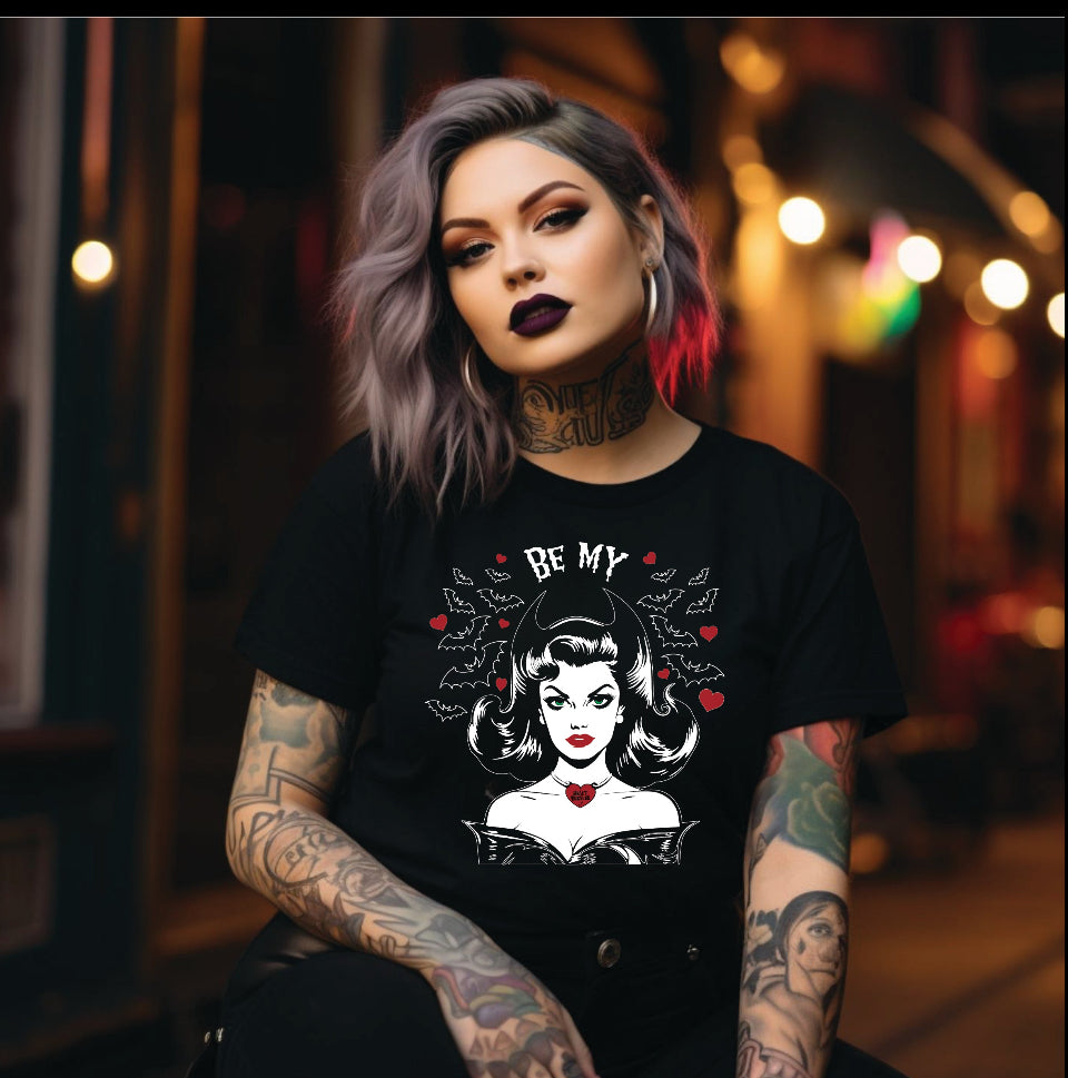 Be My Spooky Valentine - Valloween Unisex Softstyle T-Shirt