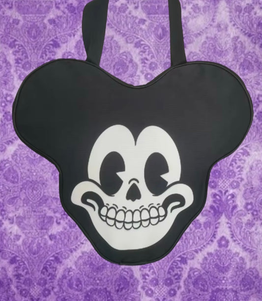 Skull Mouse Oversized Tote Bag