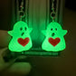 Valentines Ghost Earrings