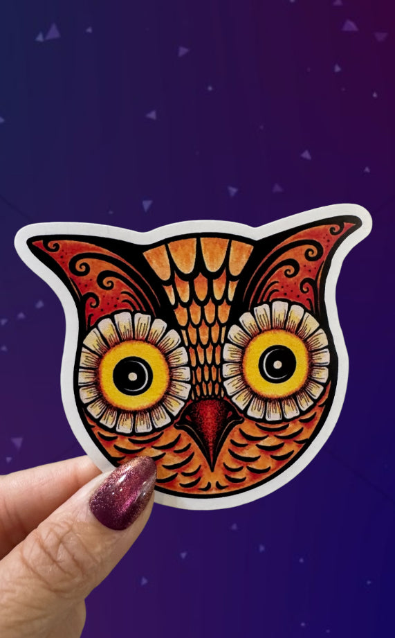 Johanna Parker Design Owl Sticker