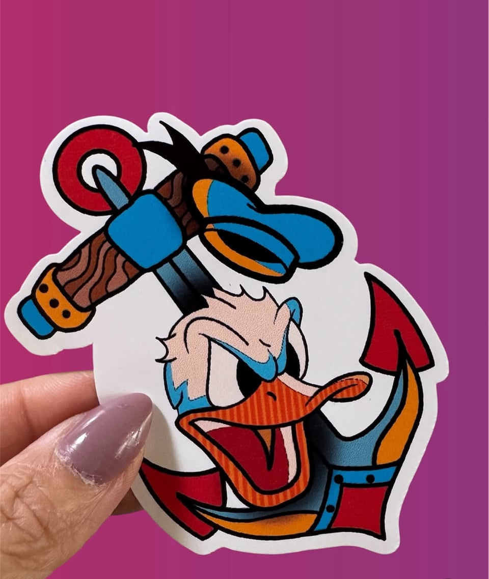 Angry Duck Sticker