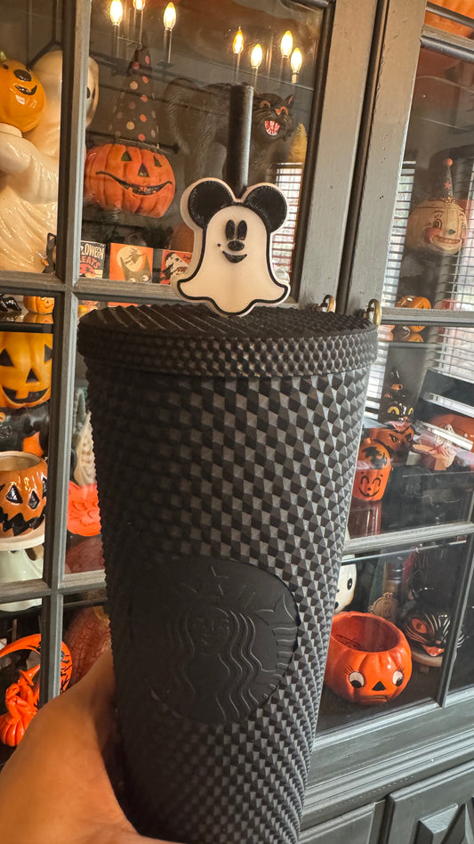 Ghost Mouse Straw Topper
