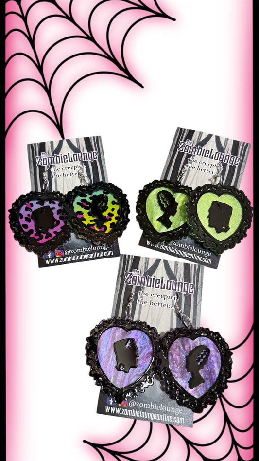 Frankie and Bride Heart Earrings