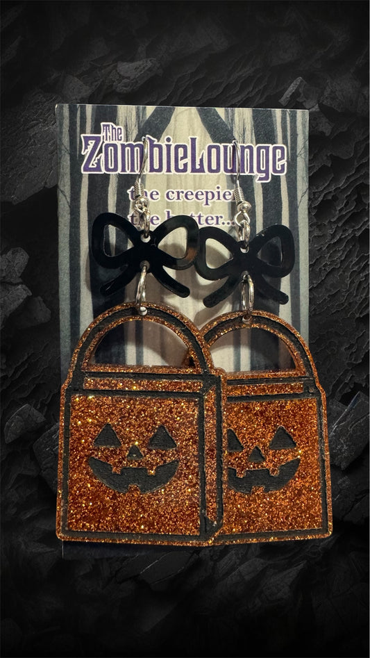 Trick or Treat Bag Earrings