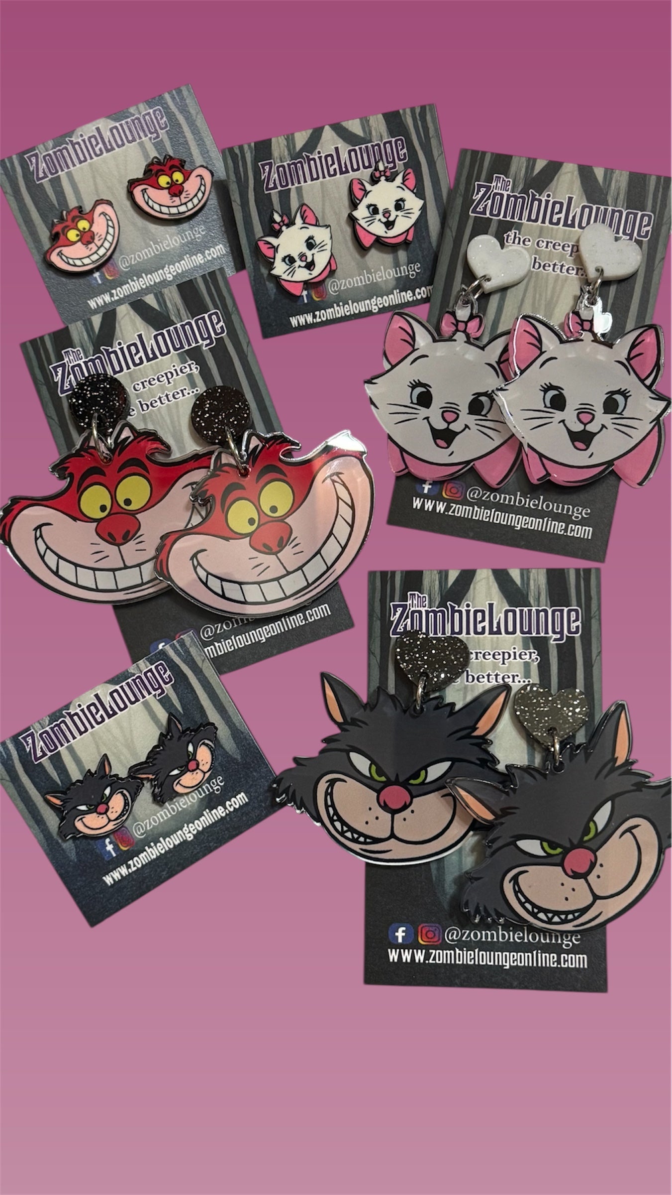 Cartoon Cats Earrings