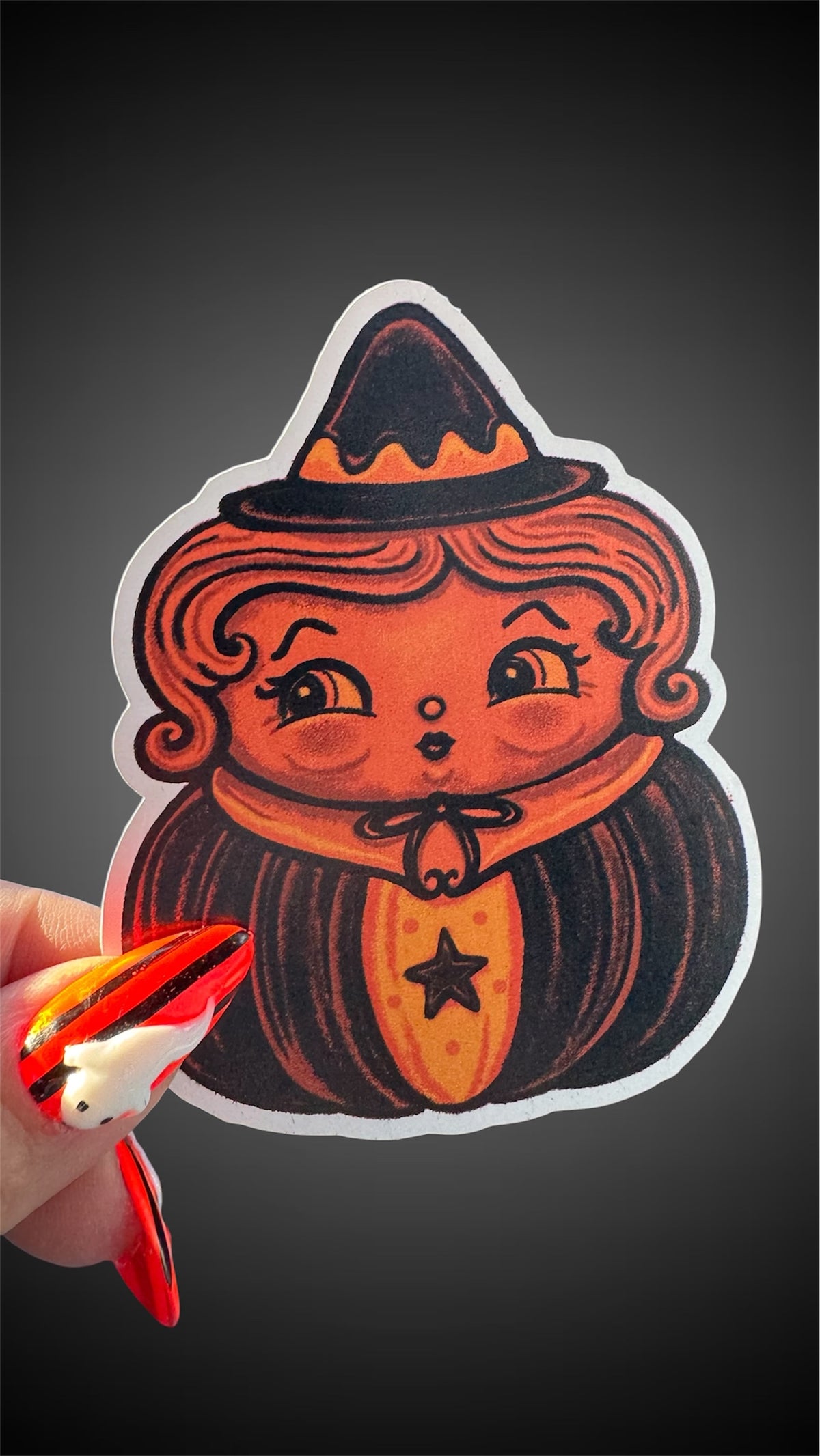 Johanna Parker Orange Witch Stickers