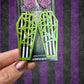 Beetle Coffin Earrings