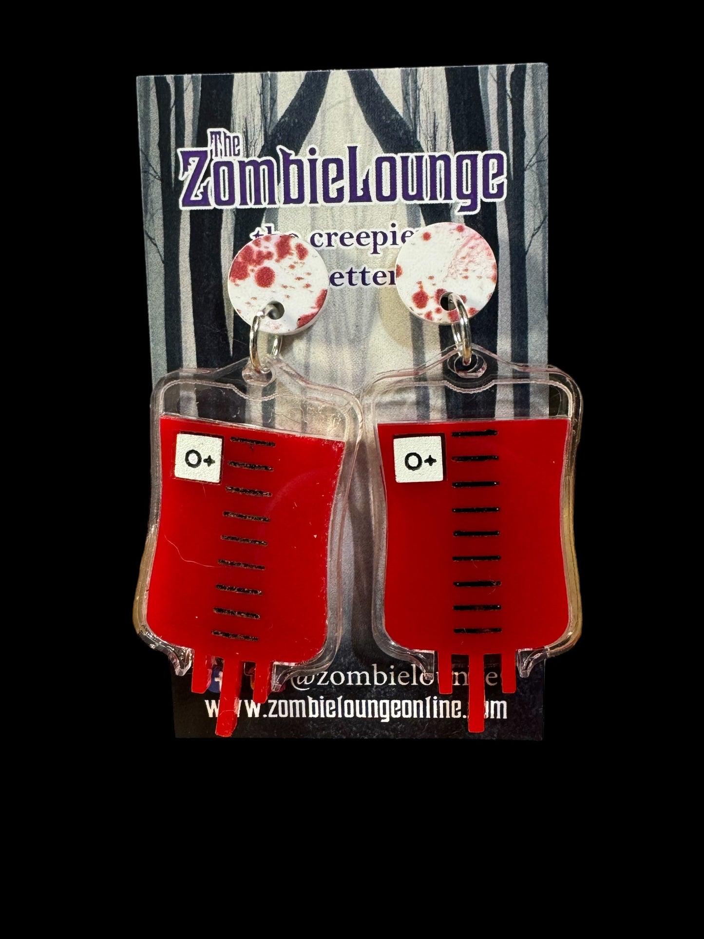 Blood Bag Earrings