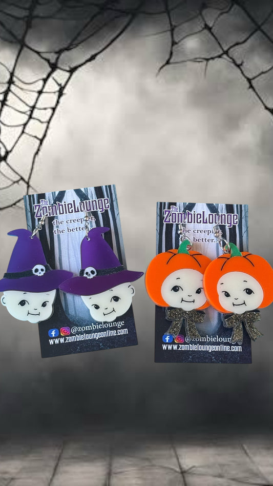 Spooky Kewpie Kids Earrings