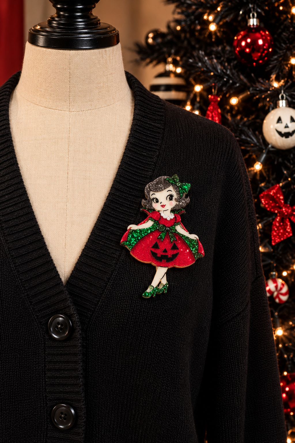 Vintage Christmas Girl