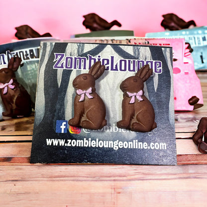 Chocolate Easter Bunny Earrings