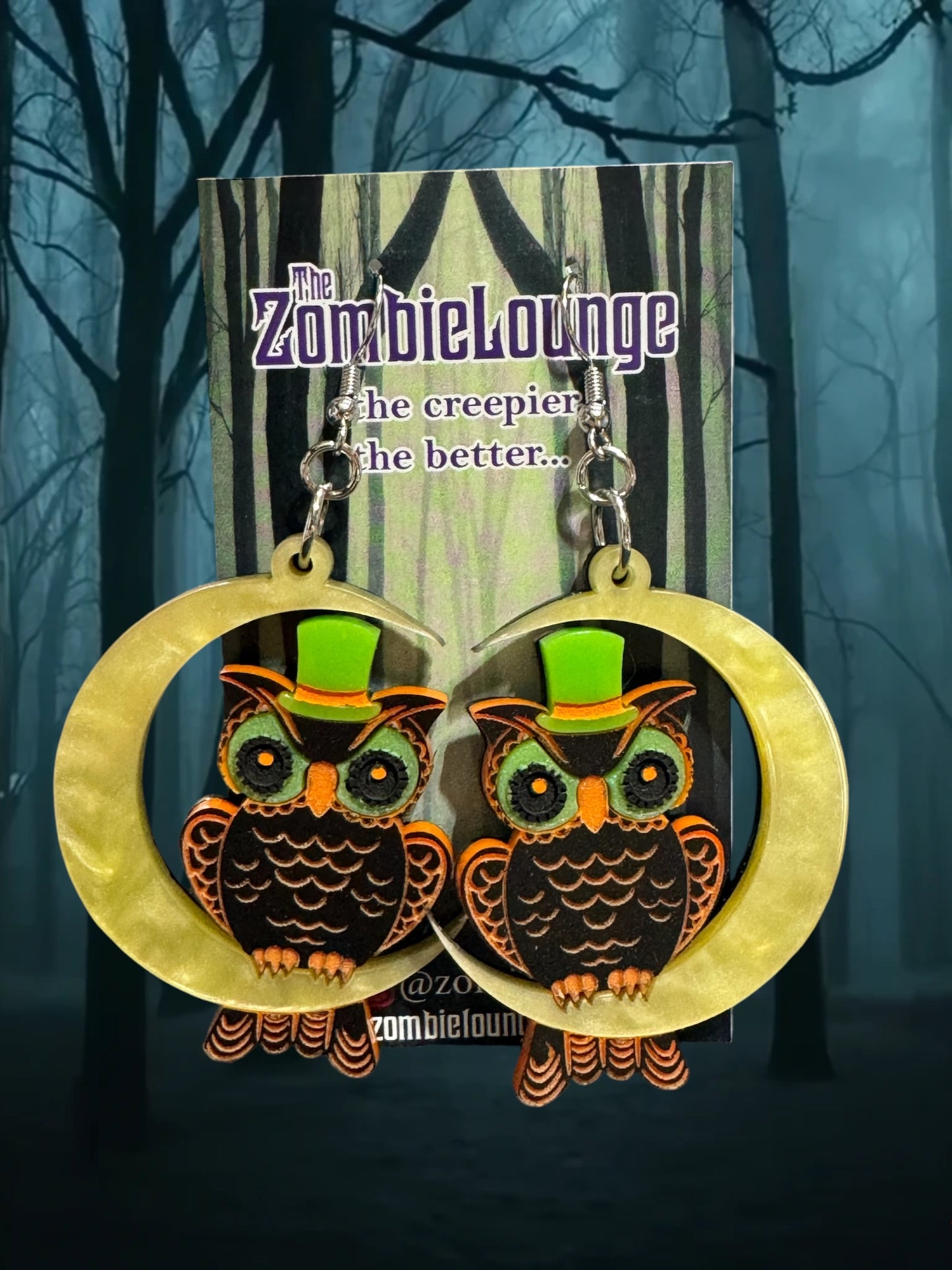 Retro Owl Earrings