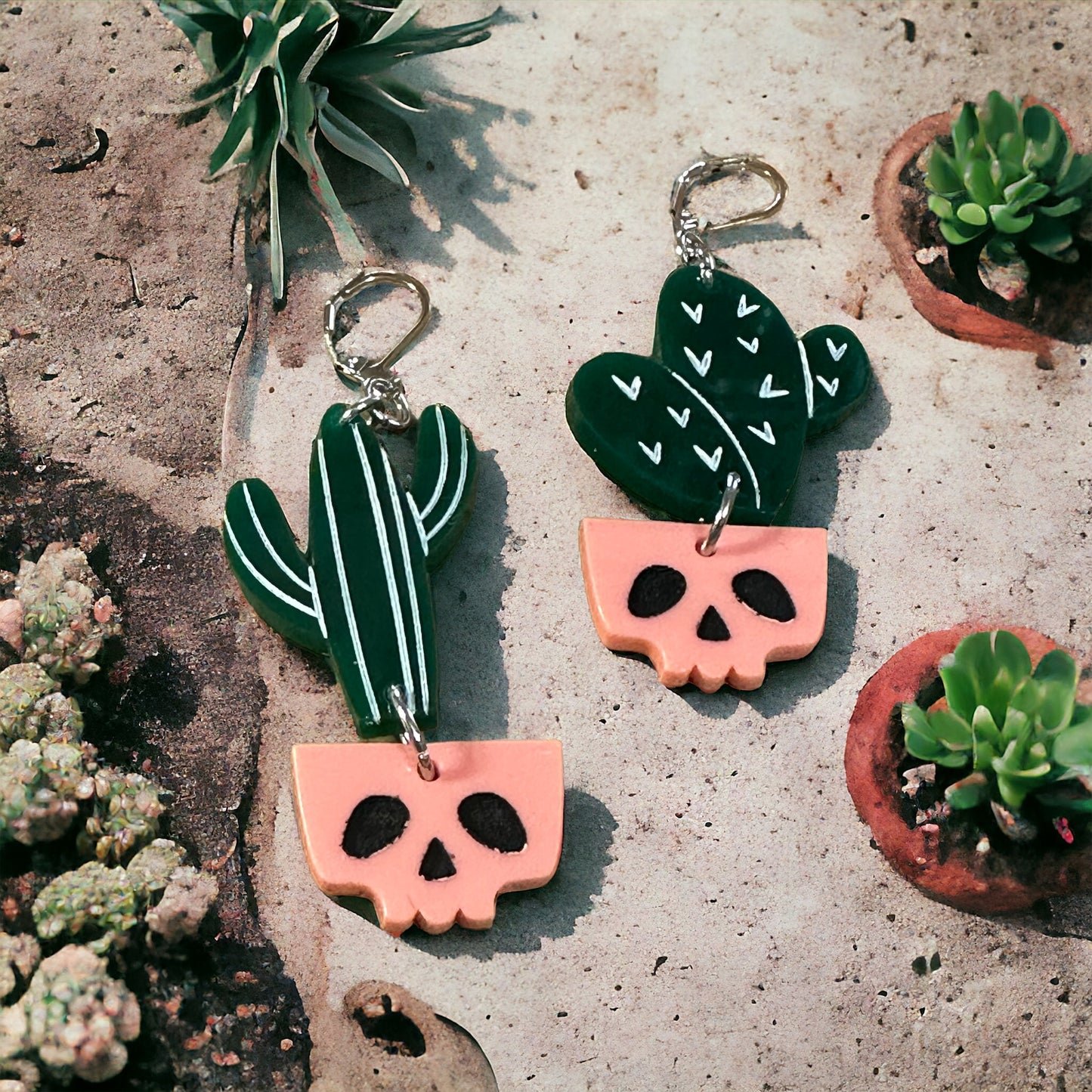 Skull Pot Earrings