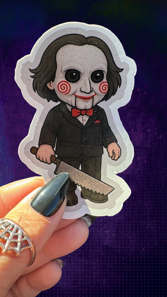 Saw Spooky Kid Sticker