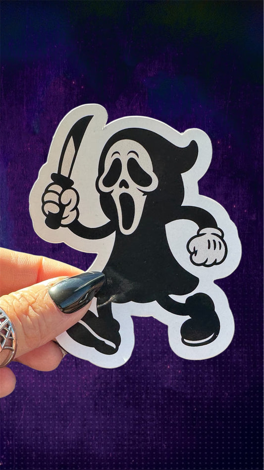 Vintage Ghost Man Sticker