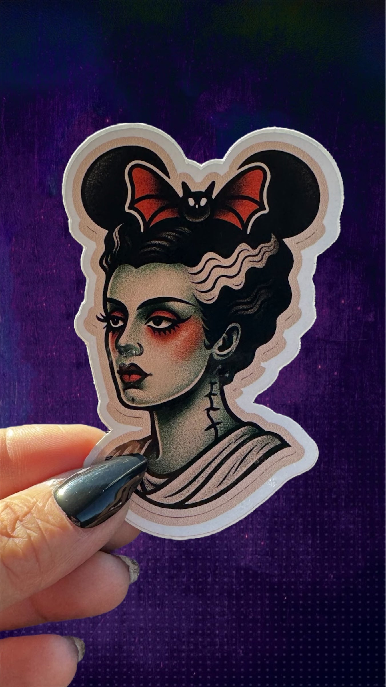Bride with Mouse Ears Sticker