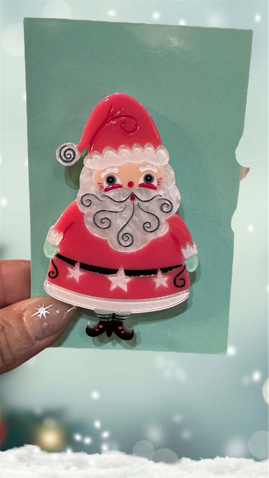 Jolly Old Santa Brooch