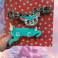 Fawna Leaping Reindeer Brooch