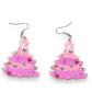 Pinkmas Tree Earrings