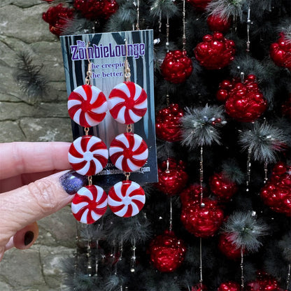 Peppermint Hanging Earrings