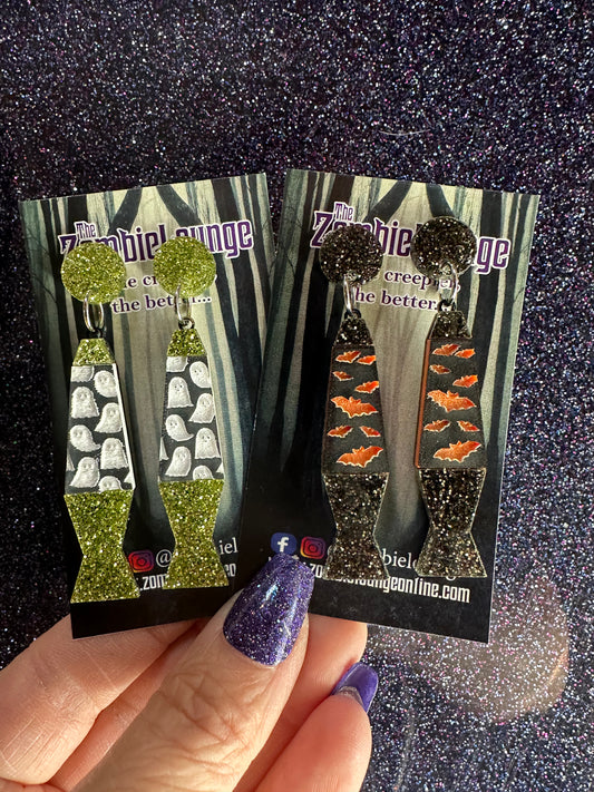 Halloween Lava Lamp Earrings