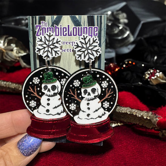 Spooky Snowglobe Earrings