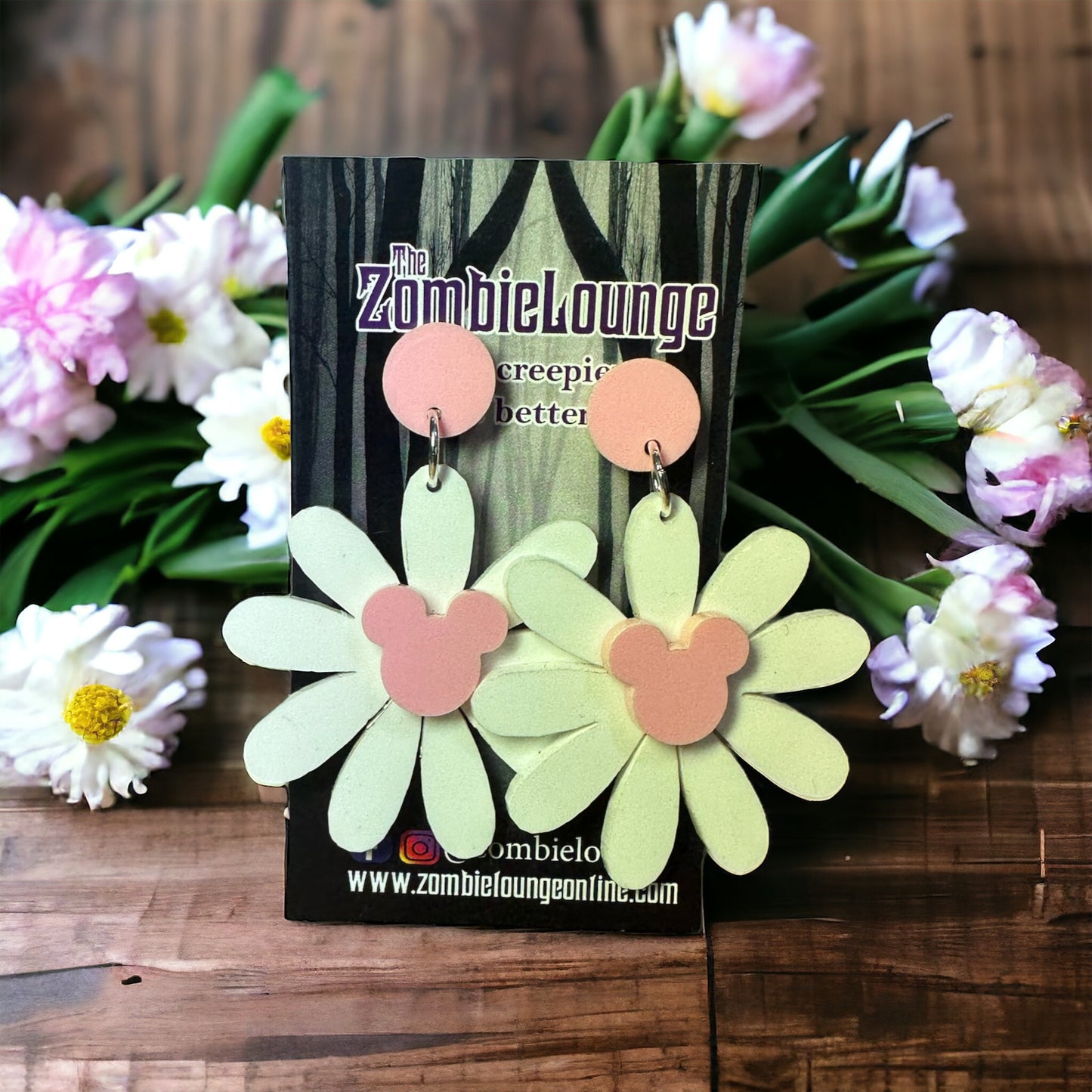 Mouse Flower Earrings