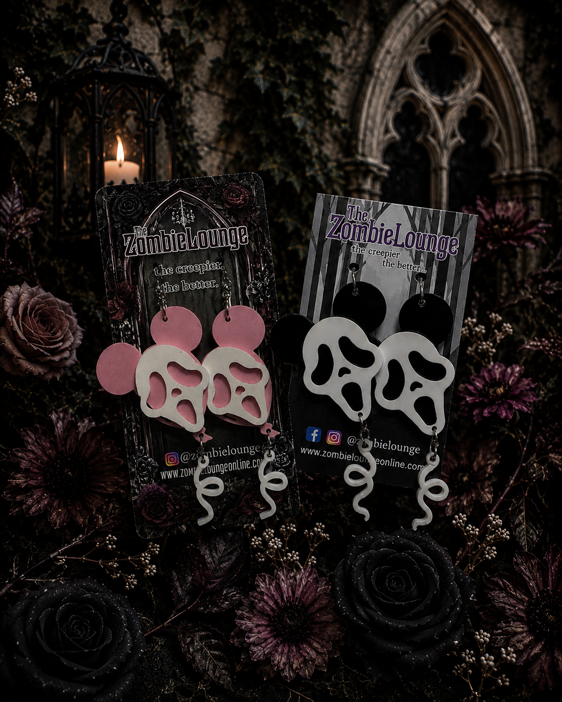 Scream Balloon Earrings