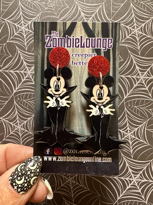 Dracula Mouse Earrings