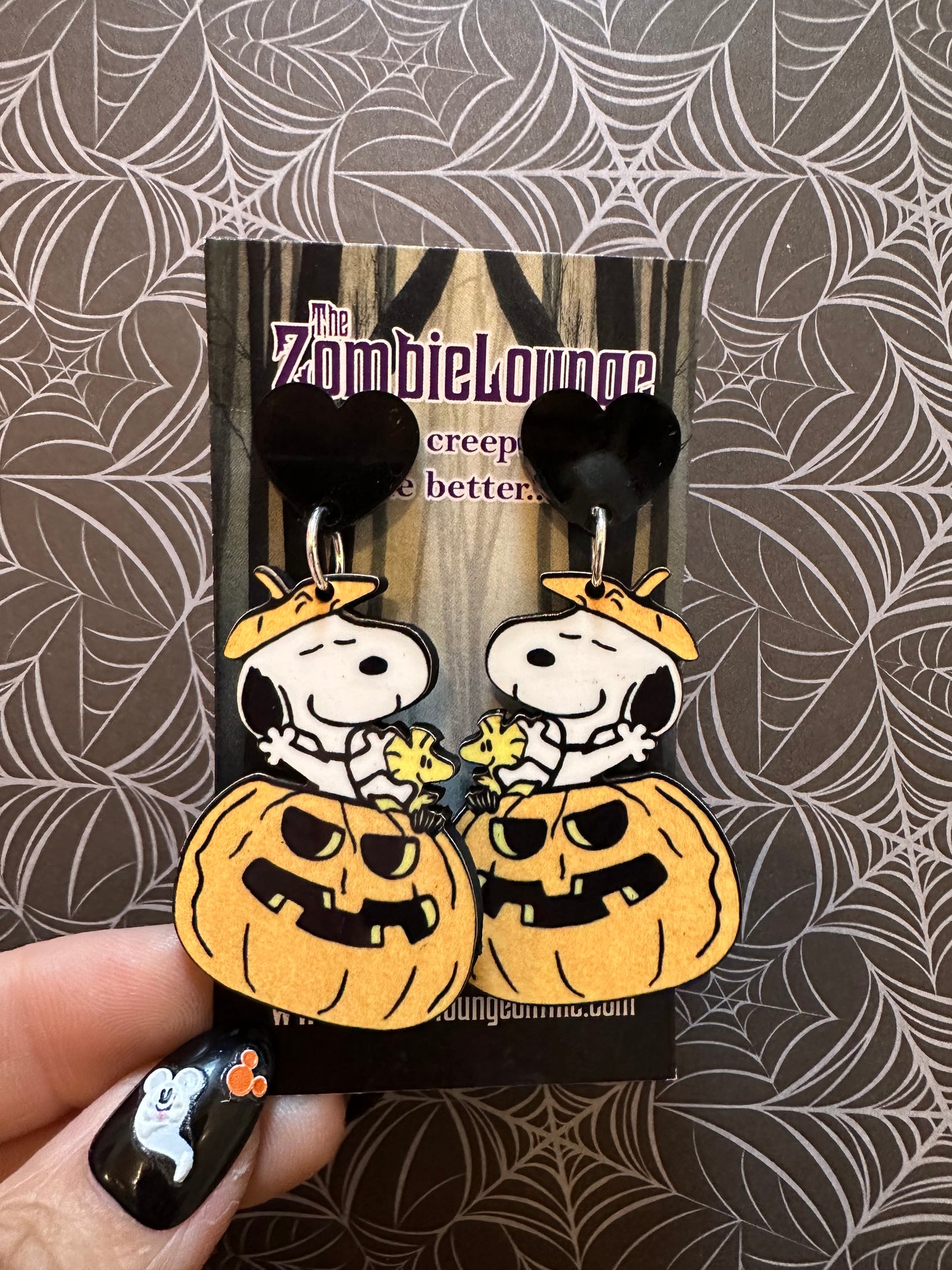 Halloween Snoopy Earrings