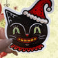 Spookmas Black Cat Sticker