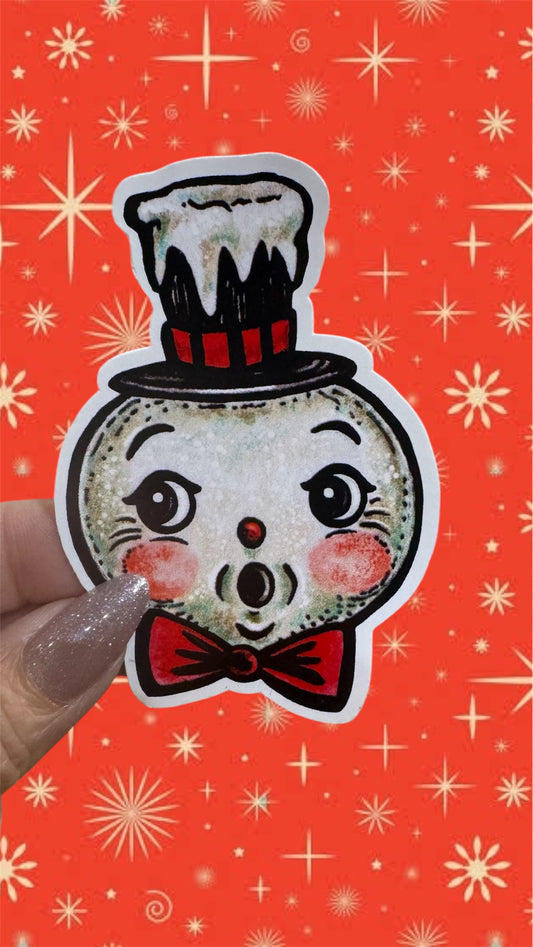 Snowman Hat Sticker