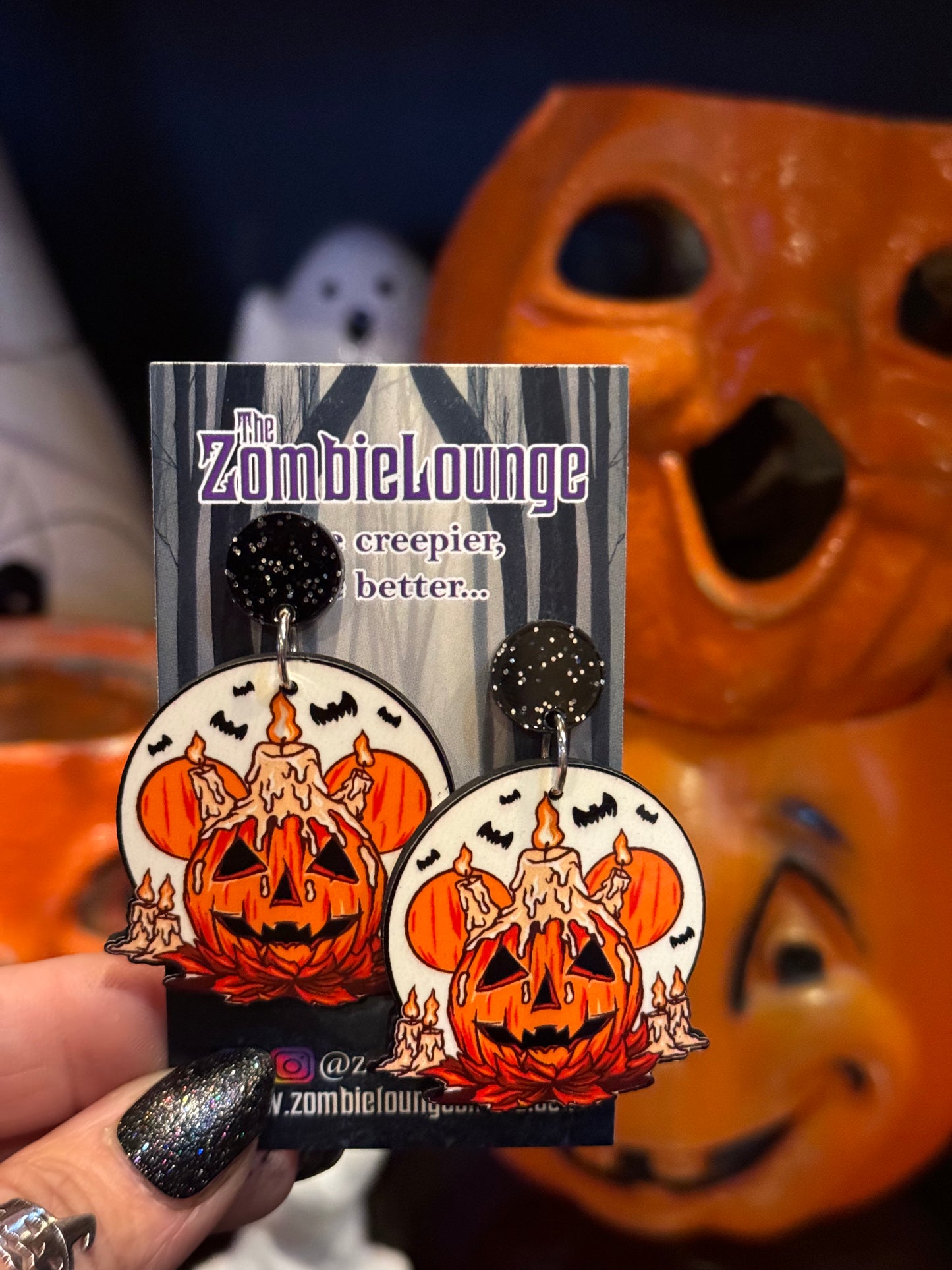 Spooky Pumpkin Earrings