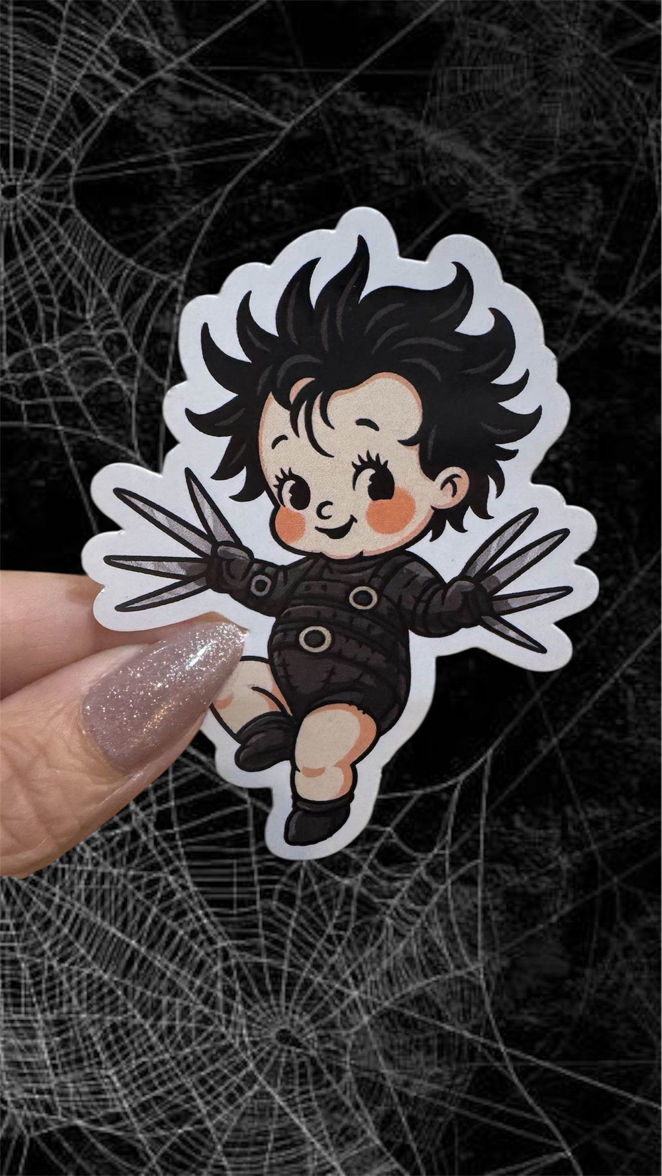 Edward Spooky Kid Sticker